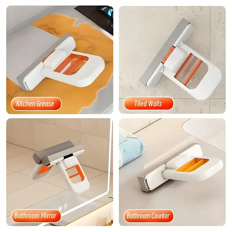 Mini-Mopp | Faltbar, kompakt und müheloses Reinigen für jede Ecke Ihres Zuhauses - 1 + 1 Gratis!