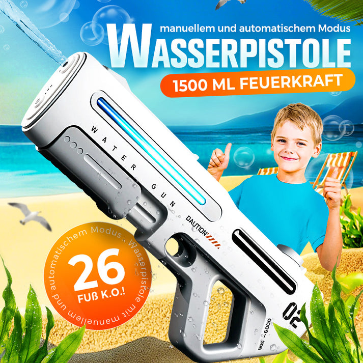 Elektrische LED-Wasserpistole | Automatisches Nachfüllen. LED Leistung. Maximale Reichweite
