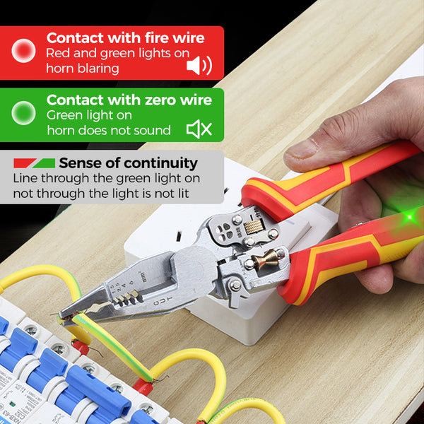 All-in-One Abisolierzange | Perfekt zum Wickeln und Spalten von Draht