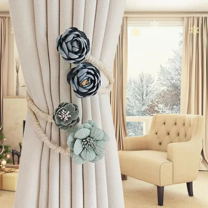 Magnetische Gardinenkrawatten | Elegante, Bohrerlose Halterungen
