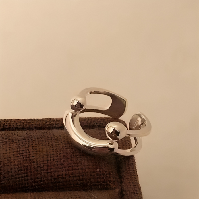 Smiley-Gesicht Ring | Verstellbarer Minimalistischer Charme