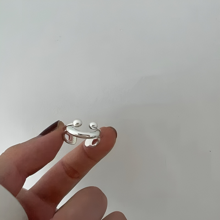 Smiley-Gesicht Ring | Verstellbarer Minimalistischer Charme