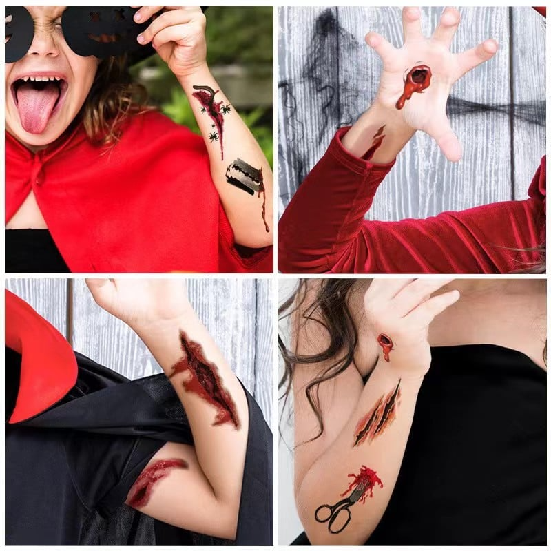 Zolara Gruselige Halloween-Streich-Tattoos