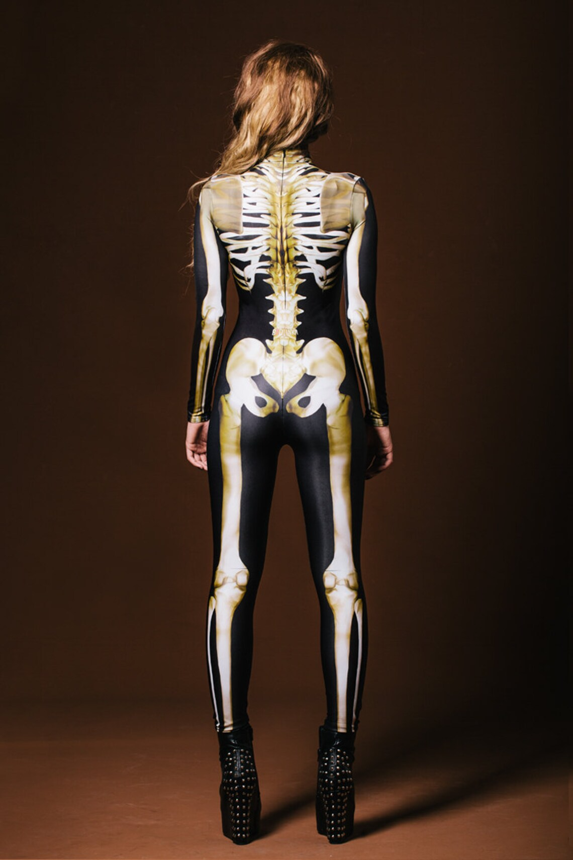 Zolara GlowInTheDark BoneCurve Skelett Bodysuit