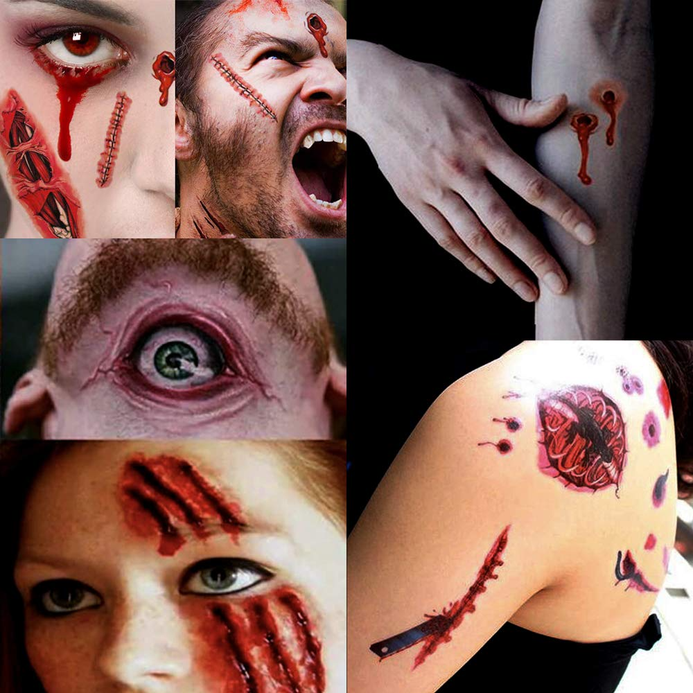 Zolara Gruselige Halloween-Streich-Tattoos