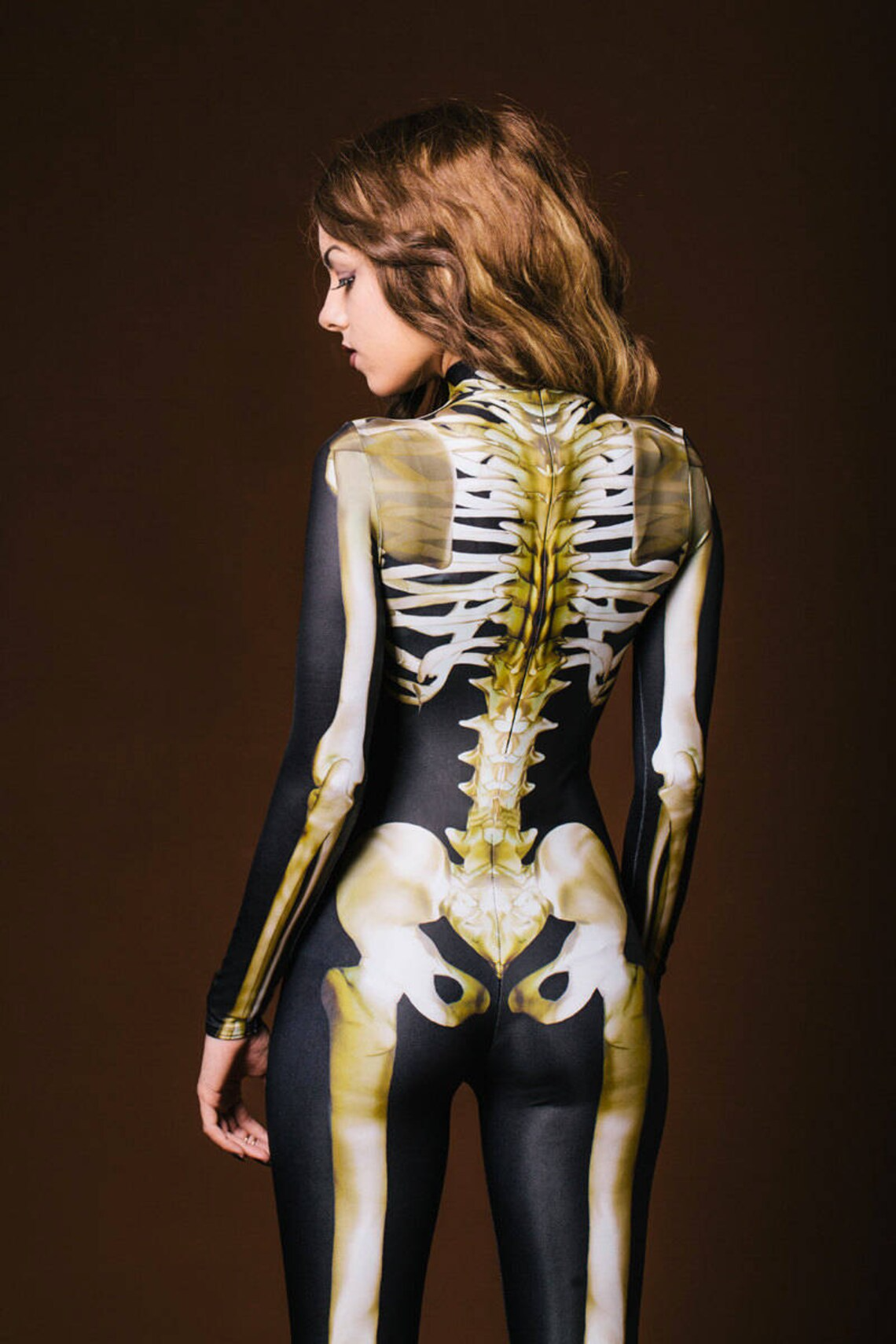 Zolara GlowInTheDark BoneCurve Skelett Bodysuit