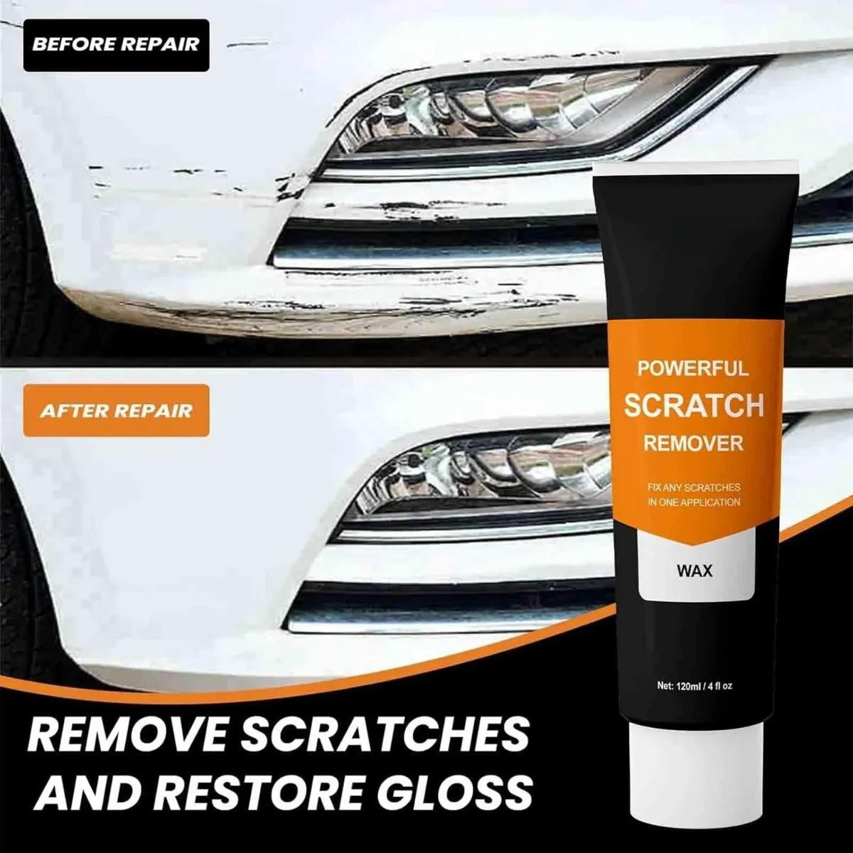 Auto-Kratzer-Entferner | Schnelle & Sichere Kratzer-Reparatur für jede Oberfläche - 1 + 1 Gratis!