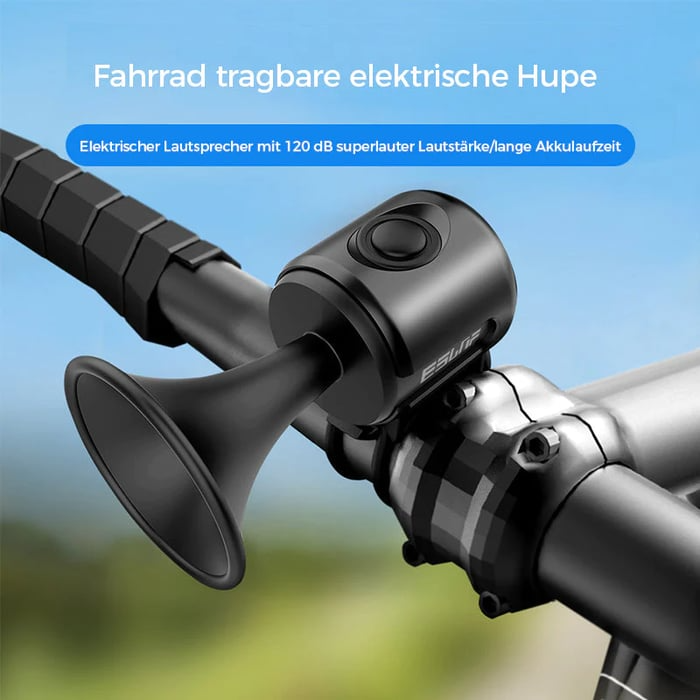 Elektrische Fahrradhupe | Kompakter, kraftvoller Sound - 1 + 1 Gratis!