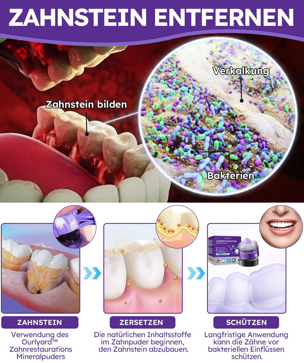 Zahnreparatur-Mineralpulver | Natürlich wiederherstellen & schützen