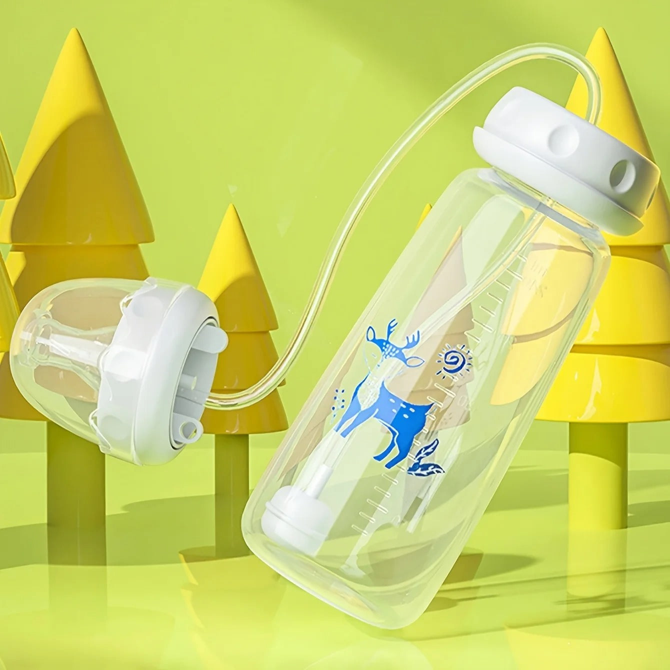 Selbstfütternde Babyflasche | Auslaufsicher & Sicher für Ihr Baby - 1 + 1 Gratis!