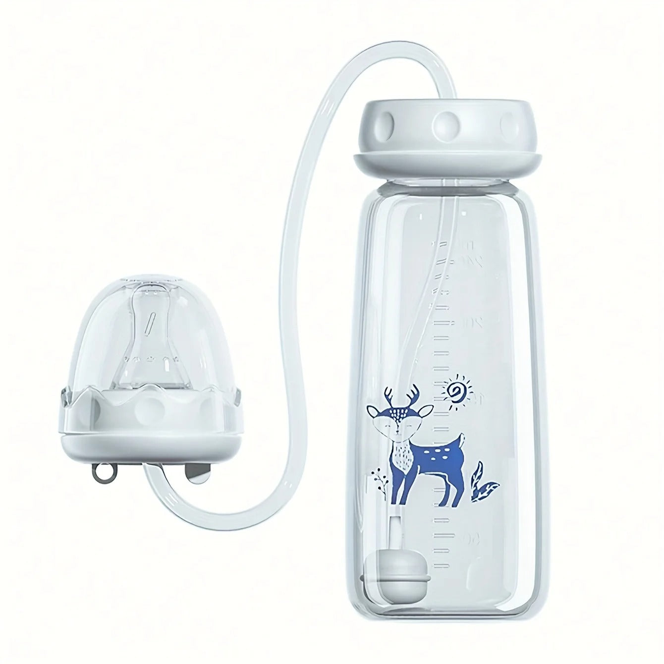 Selbstfütternde Babyflasche | Auslaufsicher & Sicher für Ihr Baby - 1 + 1 Gratis!